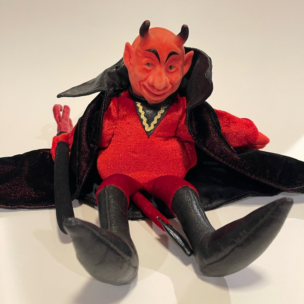 Vintage Folkmanis Red Devil Hand Puppet